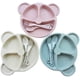 thumbnail image 1 of Juego de vajilla infantil de 3 piezas, juego de platos infantiles divididos | sin BPA | Vajilla infantil estable | sostenible a través del reciclaje de material Adepaton MZQ-0834, 1 of 8