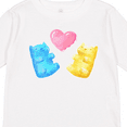 thumbnail image 4 of Inktastic Cute Gummy Bears and Heart Boys or Girls Long Sleeve Toddler T-Shirt, 4 of 5