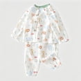 thumbnail image 5 of Boys And Girls Soft Pajamas Cotton Toddler Pjs Long Sleeve Kid Sleepwear Sets,6-12 Months 12-24 Months 2t 3t 4t 5t 6t 7t 8t 9t Children(Green,2-3 Years), 5 of 6