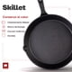 thumbnail image 5 of Ultrachef Sartén de Hierro Fundido con Mango Largo, Previamente Curado, Cast-Iron Skillet, 10 (26 cm), Negro, 5 of 8