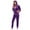 Purple, variant on DuoJiaJ Track Suits for Women Set Casual 2 Piece Outfits Sweatsuit Black L