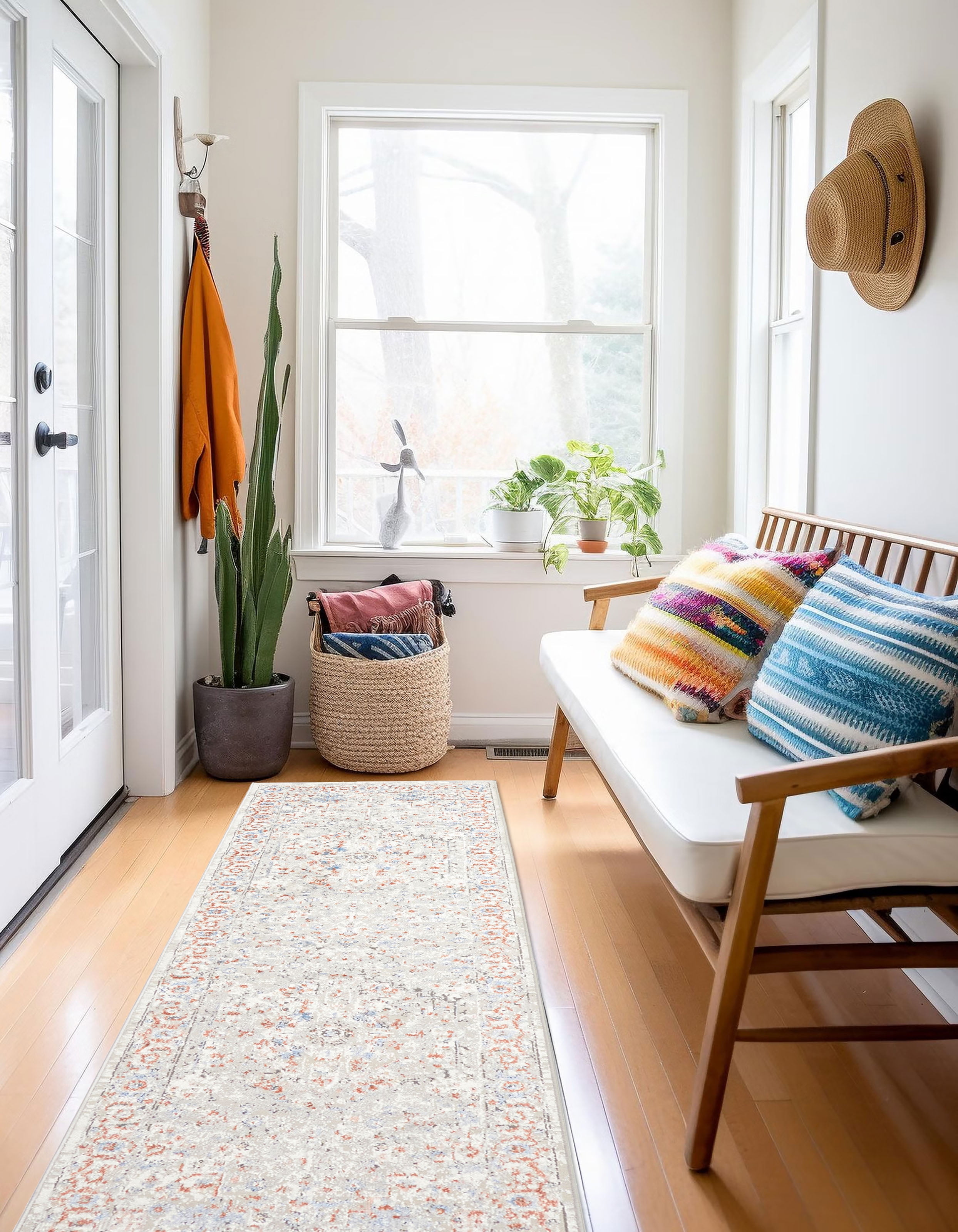 ECARPET Tapis Traditionnel Mira pour Salon, Chambre, Salle A Manger, Entrée, Couloir et Plus Encore.