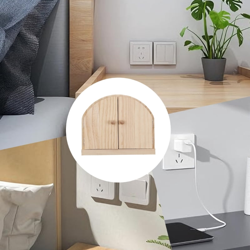 Durability Wood Safety Cover Resistant to Wear and Tear for Enduring Outlet Use