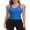 Blue, variant on Sociala Women's Racerback Workout Tank Top Sports Yoga Tops Active Sleeveless Undershirts Built-in Bra