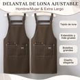 thumbnail image 2 of Delantales Impermeables Ajustables con Bolsillos para Cocina y Restaurante, 2 of 4