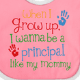 thumbnail image 4 of Inktastic Principal Like Mommy Boys or Girls Baby Bib, 4 of 4