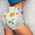 thumbnail image 4 of Balery Wildflowers Printed Workout Shorts for Women Seamless Scrunch Short Gym Yoga Running Sport Active Exercise Fitness Shorts-X-Large, 4 of 8