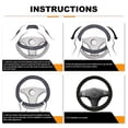 thumbnail image 5 of Auto Heated Steering Wheel Cover 12v 15 In Car Universal Winter Steering Wheel Heating Hand Warmer Wheel Protectivecover, 5 of 5