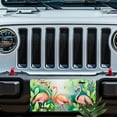 thumbnail image 5 of License Plate, Flamingo Trio Decorative Front,Personalized Stainless Steel License Plate Cover For Men Women,12.2" X 6.2", 5 of 6