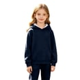 thumbnail image 5 of felwors Boys and Girls Oversized Hoodies Pullover Workout Sweatshirts for Teen Boys and Girls (Navy,8-10 Years), 5 of 7