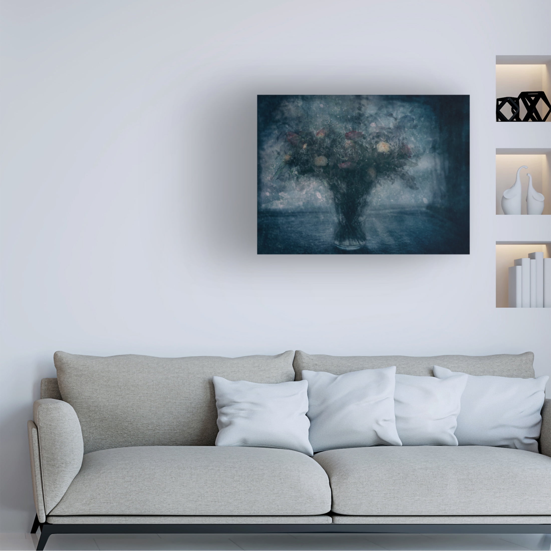 Canvas Wall Art - Charlaine Gerber 'Winter Serenade' Wall Art for Living Room, Bedroom, or Office Décor by Trademark Fine Art - 47 x 35 Inches