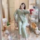 thumbnail image 1 of Pijamas de algodón para mujer, conjunto de ropa de dormir de talla grande, cárdigan de invierno, suave, de Navidad, 100%, 1 of 4