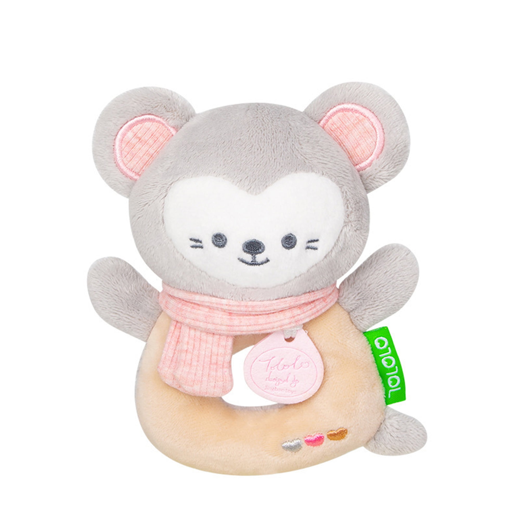 10" My First Baby Plush Teddy Bear with Internal Rattle for Newborn Babies Pink 