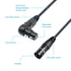 thumbnail image 3 of Cable XLR Divinal XLR hembra en ángulo recto a XLR macho recto, 3 of 8