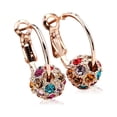 thumbnail image 4 of Minnieouse 1 par de pendientes de aro de cristal, pendientes de tuerca, regalo de joyería, cuentas de Color dorado Cuenta de color dorado 5Conjunto, 4 of 6
