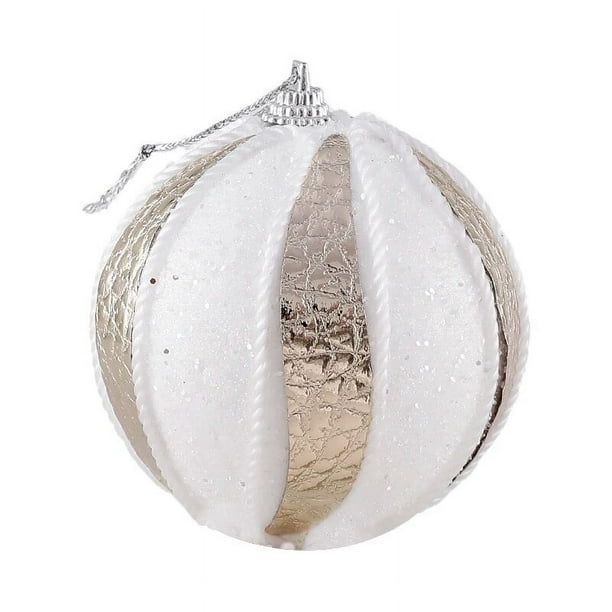 Bolas colgantes para árbol de Navidad, Bolas brillantes con lentejuelas de 8CM, decoración colgante para fiesta en casa, Año Nuevo 2023, 2 o 4 unidades