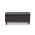 thumbnail image 3 of Banc de Rangement Kaylee en Gris Foncé, 3 of 8