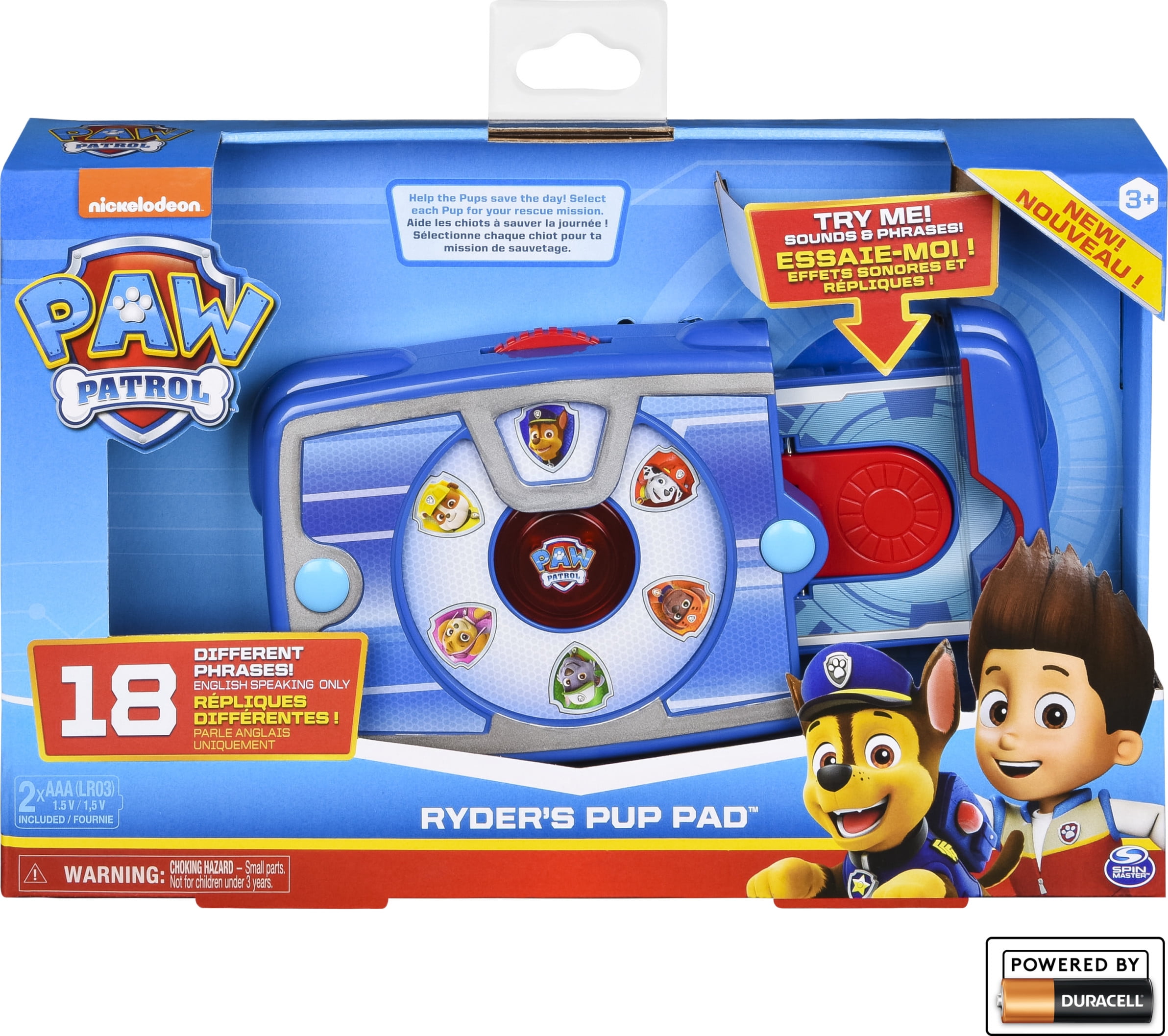 Paw Patrol, Ryder's Interactive Pup with 18 Sounds and Phrases, Toy for Kids Aged 3 and up - Walmart.com