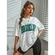 thumbnail image 4 of Camiseta con estampado de BROOKLYN para hombre y mujer, moda de verano, camisetas informales europeas y americanas para mujer, camiseta de gran tamaño, 4 of 5