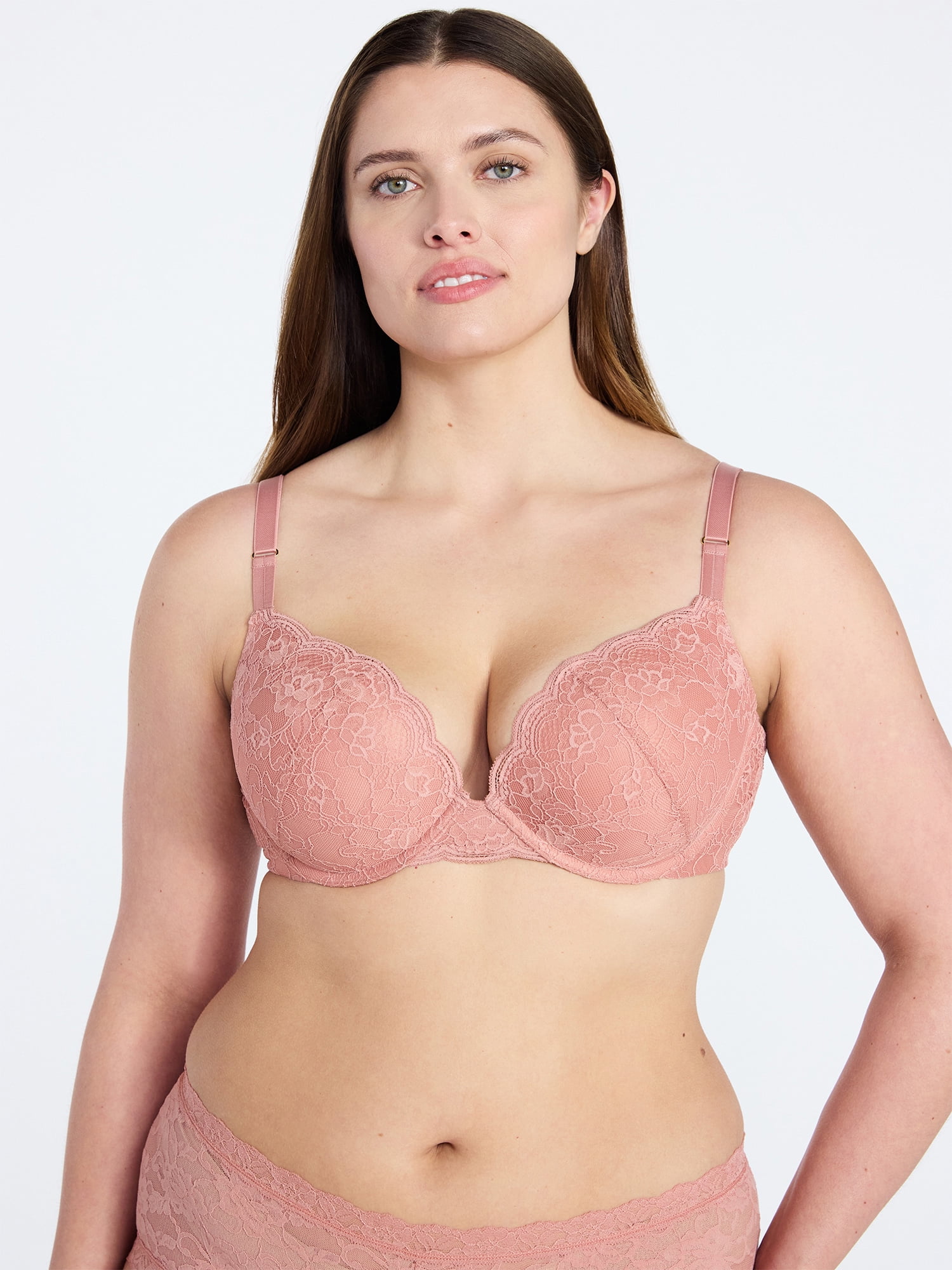 Joyspun Women's Lace Push Up Bra, Sizes 34A-36DD