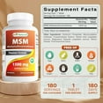 thumbnail image 3 of (3 pack) Best Naturals MSM 1500 mg – 180 Tablets for Joint Support, Mobility & Flexibility, 3 of 10