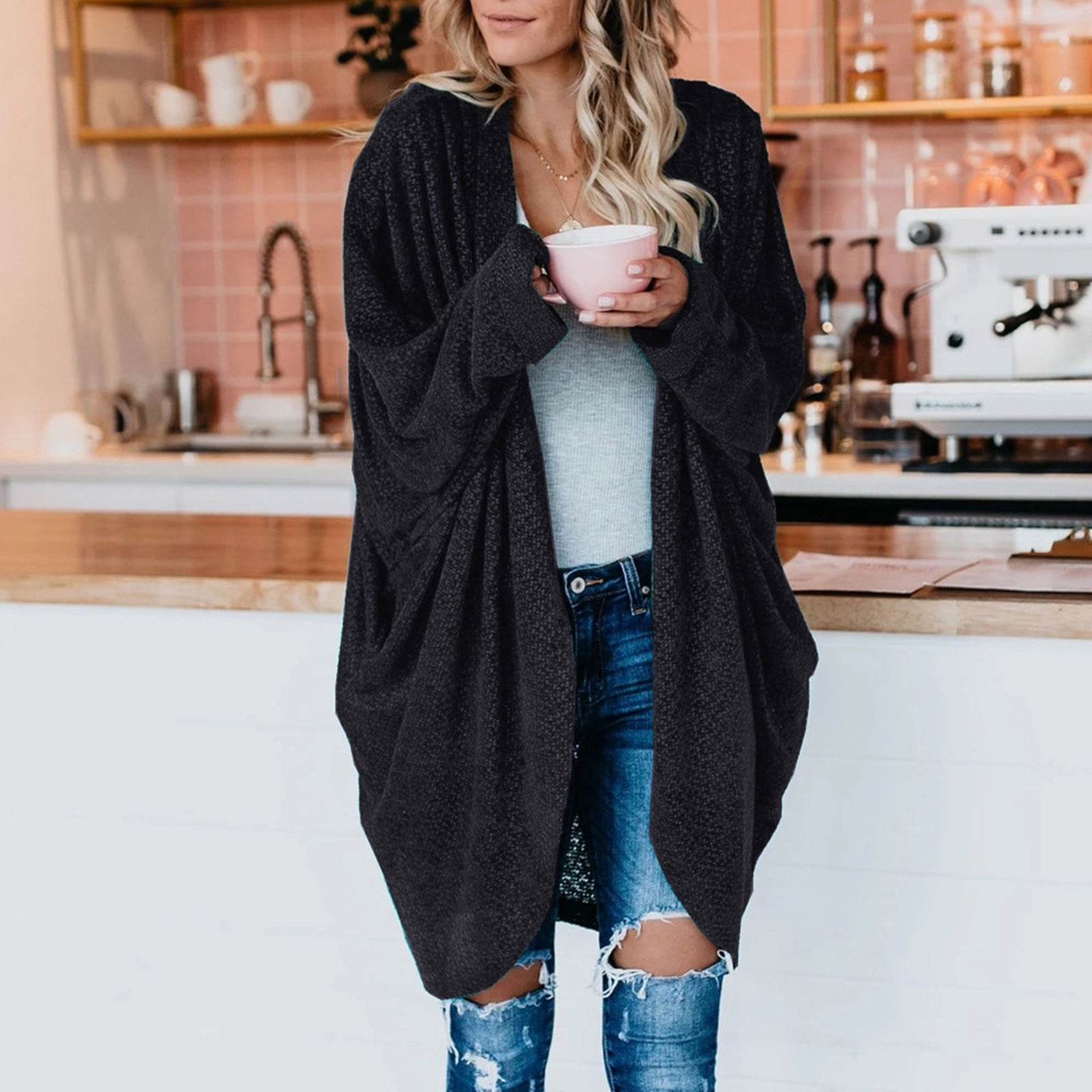 2021 Tuscom Womens Open Front Cardigan 