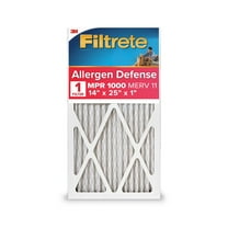 Filtrete 14x25x1 HVAC Furnace Air Filter, MPR 1000 MERV 11, Allergen Defense, 1 Filter