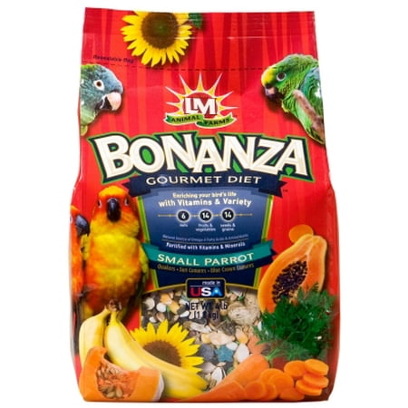 LM Animal Farms Bonanza Gourmet Diet Parrot Bird Food, Small, 4 lb