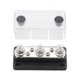 thumbnail image 1 of Barra De Autobús Barra de bus de 300 A Caja de barra de bus de 48 V 3/8 pernos 3+4 vías para barco marino RV (negro) Tmvgtek Accesorios para autos y motos, 1 of 9