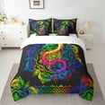 thumbnail image 2 of Manfei Magical Dragon Animal Twin Bedding Sets 7-Piece, Bohemian Damask Flower Bedding Comforter Set, Mandala Hippie Style Sheet Sets, Lightweight Room Decor, 2 of 7