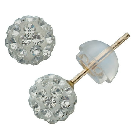 Junior Jewels 10 Karat Gold Multicolored Crystal Junior Jewels 10 Karat Gold Multicolored Crystal Erfly Clasp Stud Earrings 5mm 10k