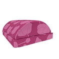 thumbnail image 1 of Floral Foot Rest, Digitally Generated Illustration of Blooming Flower Silhouettes Botanical Art, Non-Slip Backing Ergonomic Memory Foam Leg Support for Office, Pink Dark Magenta, by Ambesonne, 1 of 5