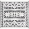 SAFAVIEH Cabana Arielle Ivory/Grey 2'2"X9' Runner Indoor/Outdoor Area Rug Ivory/Grey, 6'7" x 6'7" Square