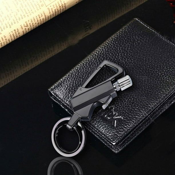 Keychain Multitool Fire Starter with Flint Metal Matchstick and Bottle Opener Kerosene