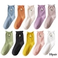 thumbnail image 2 of Crew Socks Daisy Non-slip 10 Pairs Running Socks Athletic Socks for Woman, 2 of 10