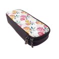 thumbnail image 6 of Geaub colorful flowers large capacity pencil case - dual zipper, multiple pockets, durable material, versatile use for stationery, cosmetics, and more, 6 of 6