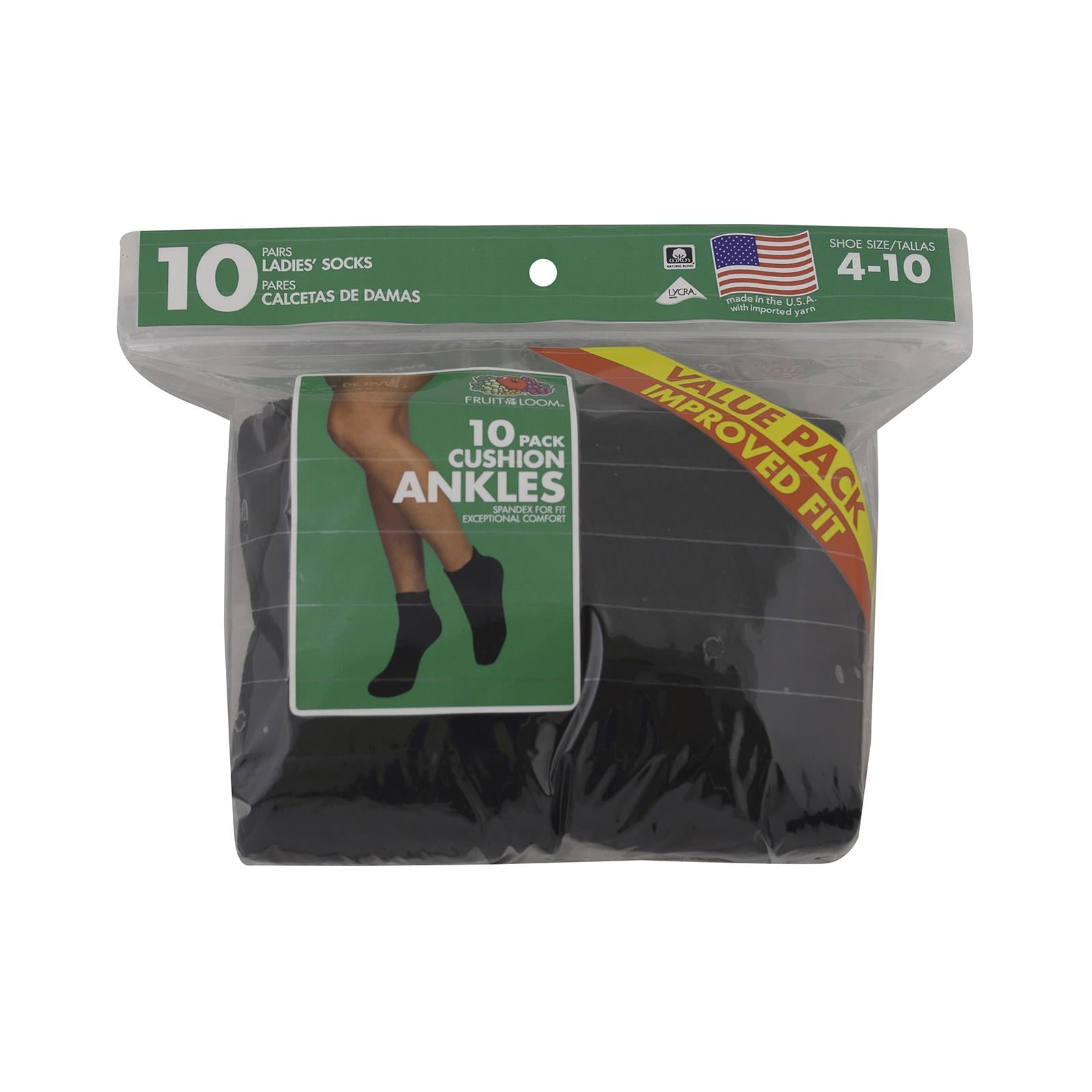 Women's Ankle Socks, 10 Pack