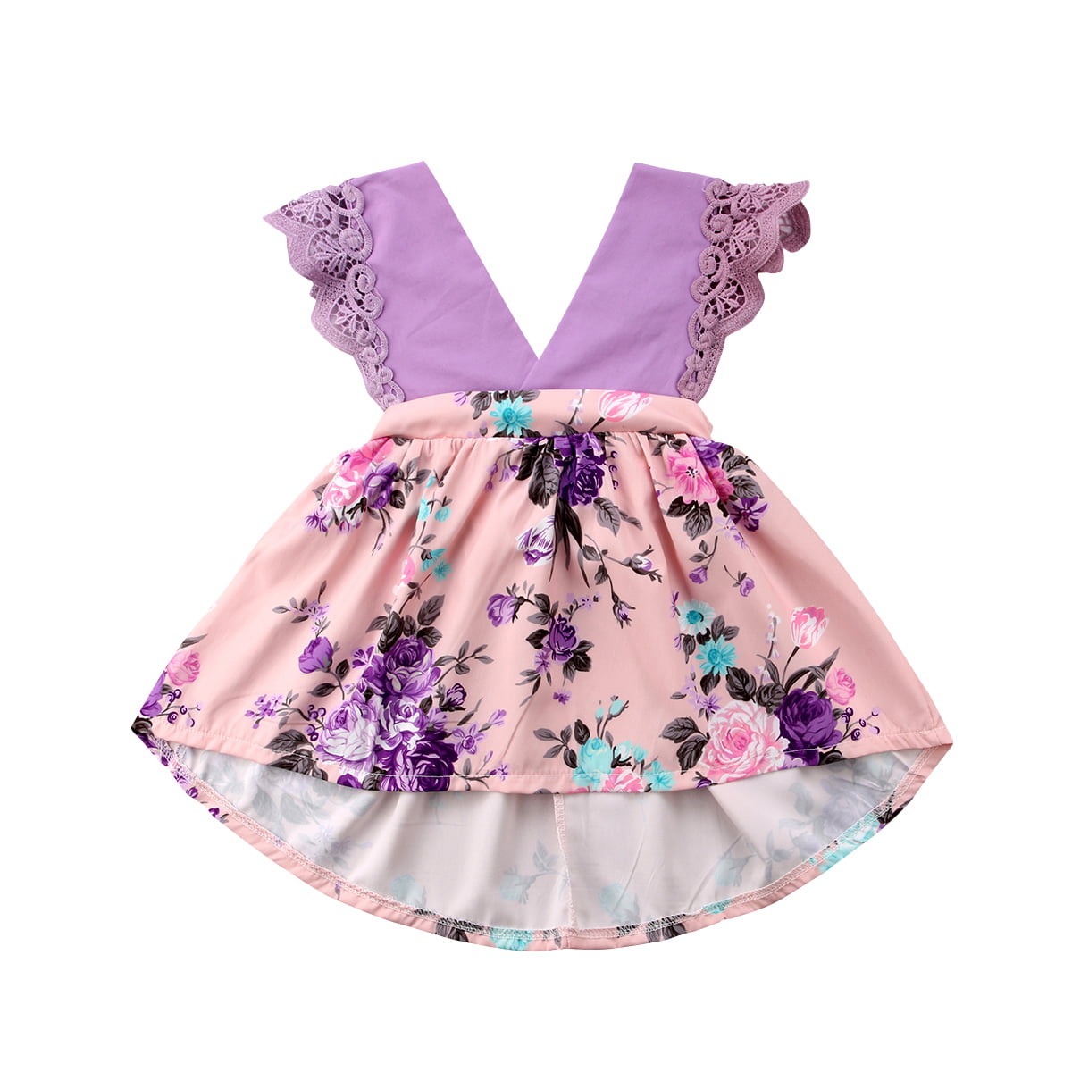 Details about   Newborn Baby Girl Birthday Tutu Bow Dress Party Jumpsuit Princess Romper Dress 