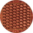 thumbnail image 1 of Ahgly Company Indoor Round Persian Orange Traditional Area Rugs, 7' Round, 1 of 1