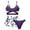 j-182Dark Purple123, variant on MEZZALL Child Girls Two Piece Swimsuit Sets Floral Print Kids Stylish Swimwear Hawaiian Swimming Surfing Summer Resort Fashionable Beach Bathing Suit