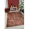 thumbnail image 3 of Haydarabad Burgundy Modern Polyester Area Rugs for Living Room Washable Rugs Boho Moroccan Area Rug Soft Geometric Bohemian Distressed Indoor Rug for Bedroom Dining Room Office Foldable Nonslip Rug, 3 of 9