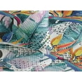 thumbnail image 3 of Ambesonne Memphis Vibes Quilted Bedspread Set 3 Pcs, Strelitzia and Bird, Queen, Vermilion Lilac Teal, 3 of 4
