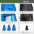 thumbnail image 3 of Pop Up Camping Shower Tent Blue Spacious: 6'3" H, 47.2" W Portable Changing Dressing Room, 3 of 8