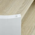 thumbnail image 3 of End Table for Small Spaces with 2-Layer Storage, Stable Frame & Easy Assembly (Natural & White), 3 of 6