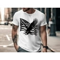thumbnail image 3 of Flying Bald American Eagle Bird 4th of July Patriotic Gift T-Shirt Bald Eagle Bird Wildlife Birthday Holiday Presents Men Women Kids Tshirt, 3 of 10