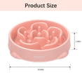 thumbnail image 3 of Cuencos MateeyLife para perros Slow Feeder, grandes, 4 tazas, 2 unidades, rosa y morado, 3 of 7