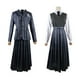 thumbnail image 2 of Ropa De La Familia Addams Porque Addams Family Cos Ropa Ropa de juego de rol Estilo académico Traje gris para niñas Likrtyny libre de BPA, 2 of 8