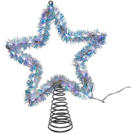 UPC 086131580505 product image for Kurt Adler (#AD1022CW) String Light Star Christmas Tree Topper Set  Silver  12 | upcitemdb.com
