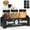 Black, variant on Storage Containers Dog Food, Snack Containers for Dog Treats, Farmhouse Wood Dog Treat Holder with 3 Plastic Cat Dog Treat Jars, Pet Food Can Covera, Treat Jars for Dog Biscuits
