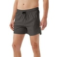 thumbnail image 2 of Vibrex Running Shorts Men, Men's Outdoor Sports Shorts Summer Seamless Edging Reflective Breathable Running Training Three Piece Set Men's Shorts, Dark Gray_3XL, 2 of 9